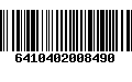 Código de Barras 6410402008490