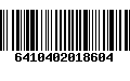 Código de Barras 6410402018604