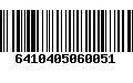 Código de Barras 6410405060051