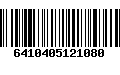 Código de Barras 6410405121080