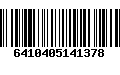 Código de Barras 6410405141378