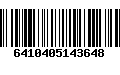 Código de Barras 6410405143648