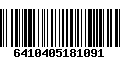 Código de Barras 6410405181091