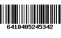 Código de Barras 6410405245342