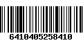 Código de Barras 6410405258410