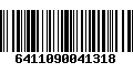 Código de Barras 6411090041318