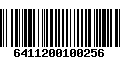 Código de Barras 6411200100256