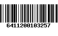 Código de Barras 6411200103257