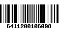 Código de Barras 6411200106098