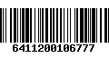 Código de Barras 6411200106777