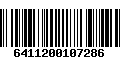 Código de Barras 6411200107286