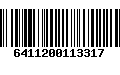 Código de Barras 6411200113317