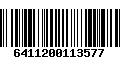 Código de Barras 6411200113577