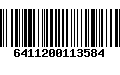 Código de Barras 6411200113584