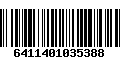 Código de Barras 6411401035388