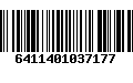 Código de Barras 6411401037177