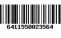 Código de Barras 6411550023564