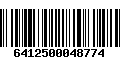 Código de Barras 6412500048774