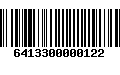 Código de Barras 6413300000122