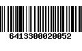 Código de Barras 6413300020052