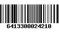 Código de Barras 6413300024210