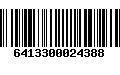 Código de Barras 6413300024388