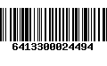 Código de Barras 6413300024494