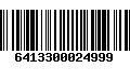 Código de Barras 6413300024999