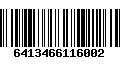 Código de Barras 6413466116002