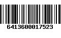 Código de Barras 6413600017523