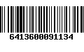 Código de Barras 6413600091134