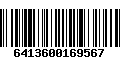 Código de Barras 6413600169567