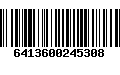 Código de Barras 6413600245308