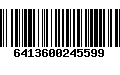 Código de Barras 6413600245599