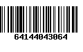 Código de Barras 64144043064