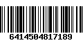 Código de Barras 6414504817189