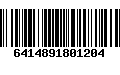 Código de Barras 6414891801204