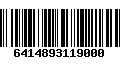 Código de Barras 6414893119000