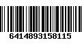 Código de Barras 6414893158115