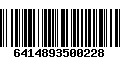 Código de Barras 6414893500228