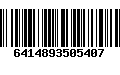 Código de Barras 6414893505407