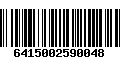 Código de Barras 6415002590048