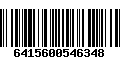 Código de Barras 6415600546348