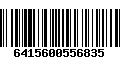 Código de Barras 6415600556835