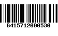 Código de Barras 6415712000530