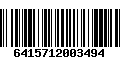 Código de Barras 6415712003494