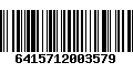 Código de Barras 6415712003579