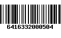 Código de Barras 6416332000504