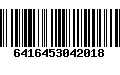 Código de Barras 6416453042018