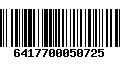 Código de Barras 6417700050725